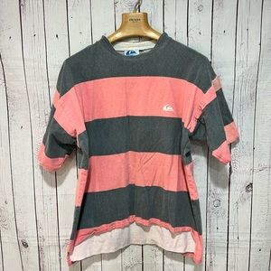 VTG 90s Quicksilver Cotton Tee Mens Sz M Relaxed Fit USA Made Surf Skate #437